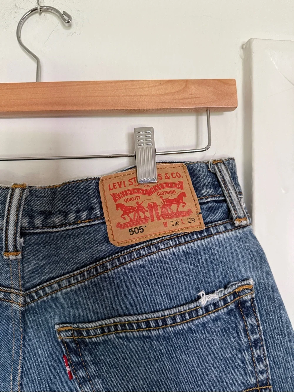 Vintage Levi cutoff denim shorts